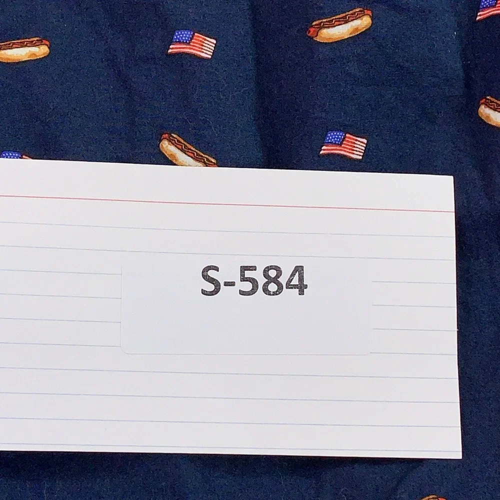 J.Crew Mens XL Navy Hot Dog American Flag Cotton Woven Boxer Shorts NWT